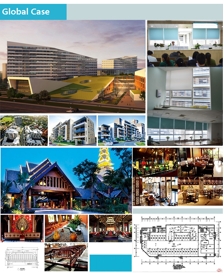 Indoor 100% Polyester Home motorized solar shades Window solar shades custom motorized