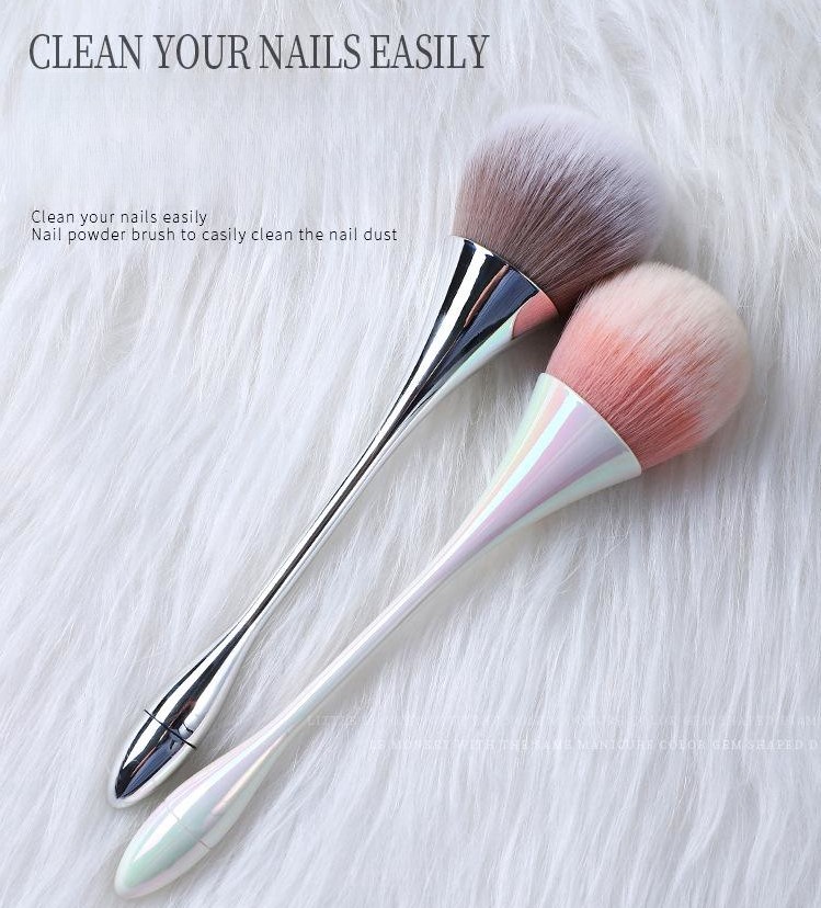 Nail Art Small Waist Dust Brush Multi functional Nail Powder Brush