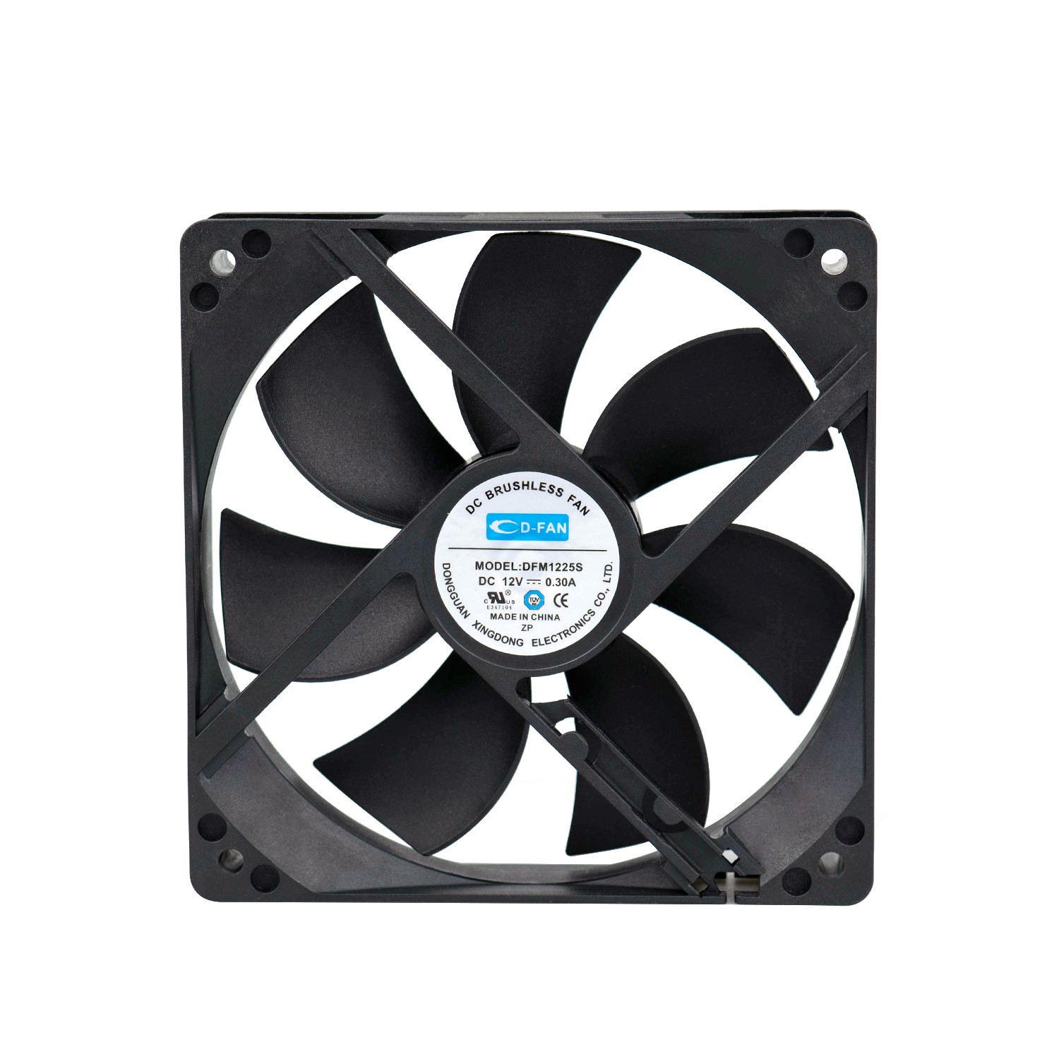 1225 24V 12v DC axial brushless fan 120mm 120X120X25mm 12v cooling fan