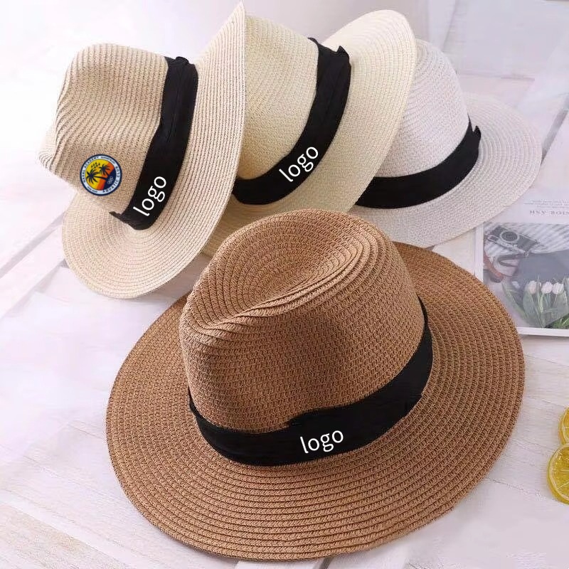 Custom Paper Straw Summer Women Sun Straw Visor Hat by Made in Mexico Colombian Bulk Straw Cowboy Wholesale for Ladies PROVIDED
