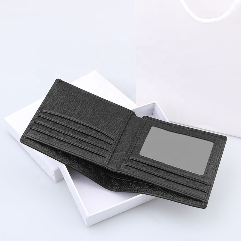 Заводской rfid Бумажник, складной бумажник, мужской кожаный