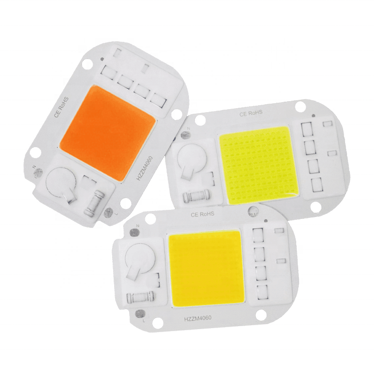 AC 220V 230V 20W 30W 50W COB Чип водителя Cob Led Grow Light чип полный спектр 380nm-840nm для комнатных растений роста рассады