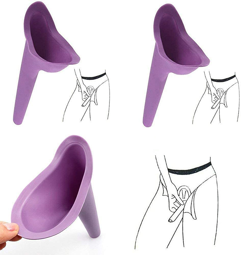 Customized design and logo waterproof pee funnel cup women portable pubic urinal for woman