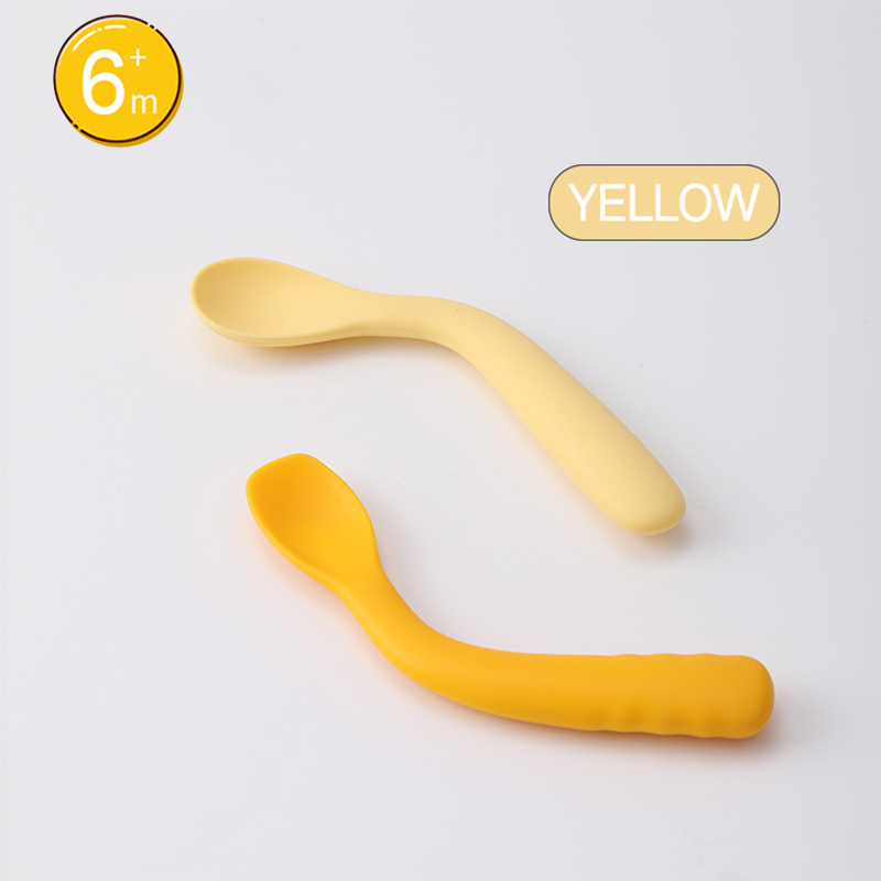 Bulk Small Sensitive Baby food feeding bendable repeatable spatula spoon for baby