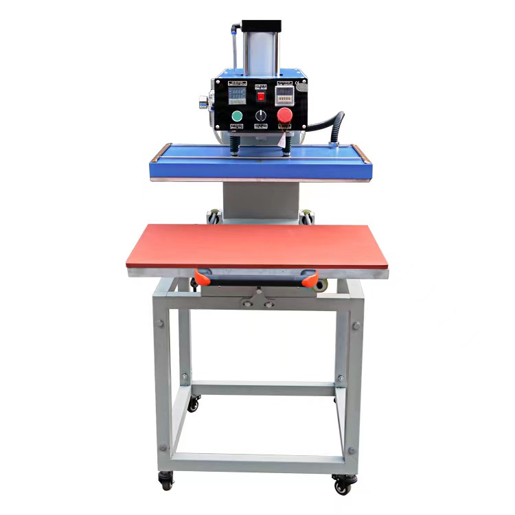 Pneumatic Heat Press Clothes Auto 38*38cm Flatbed Single Station Dye Sublimation Heat Press Machine