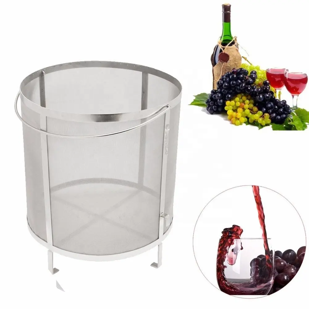 customized home brewing equipment grain stainless steel mesh filter basket