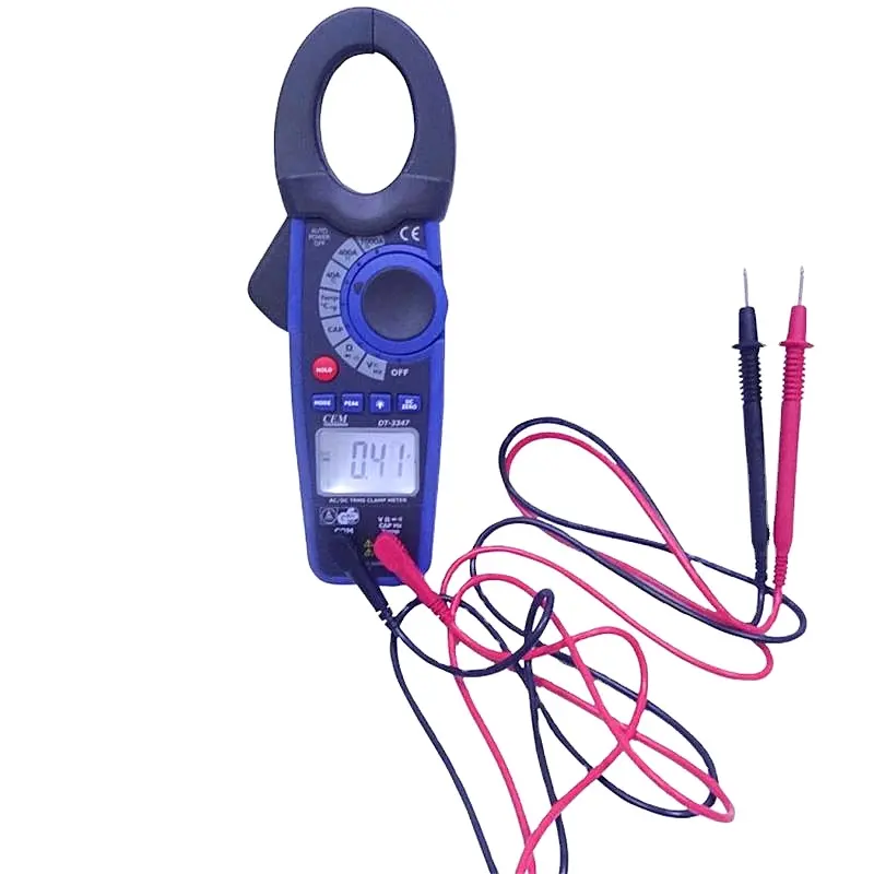 Dt-3347 Professional true RMS clamp meter 1000A AC/DC digital clamp meter