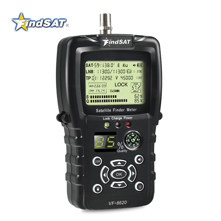 FindSATVF-8620 HD искатель звезд DVB-S2 с фонарик с компасом