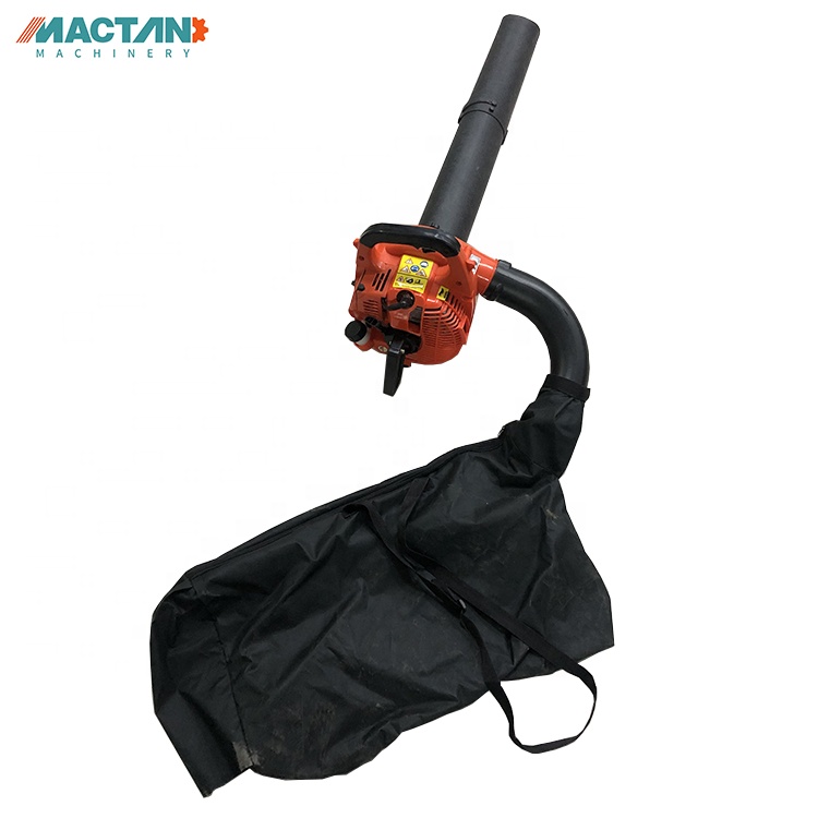 Double use garden tool gasoline leaf blower and vacuum kit for yard air blower