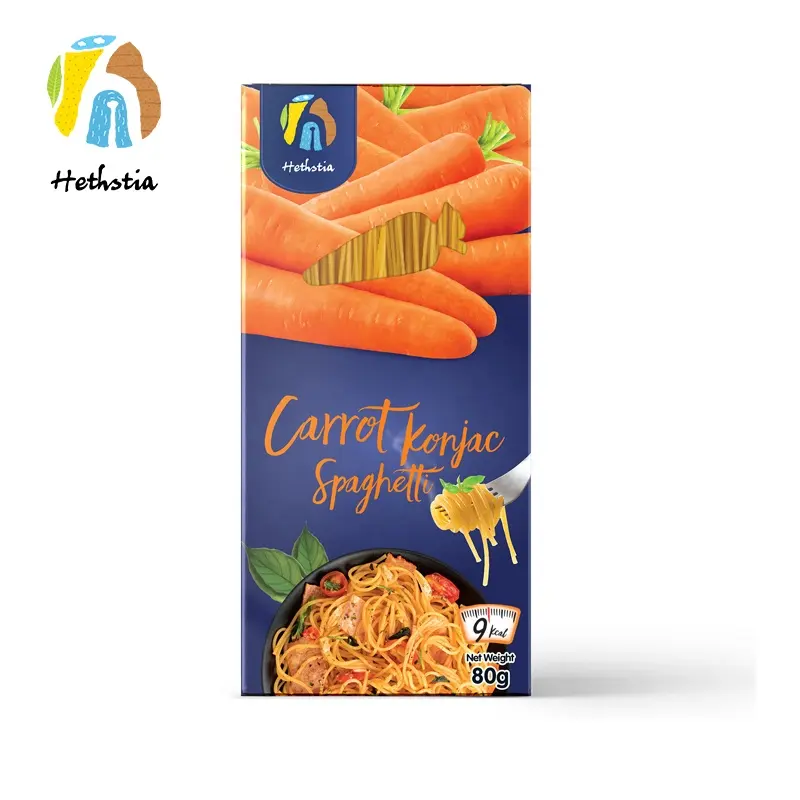 Dried Konjac noodles low calories and low carb pasta recipes