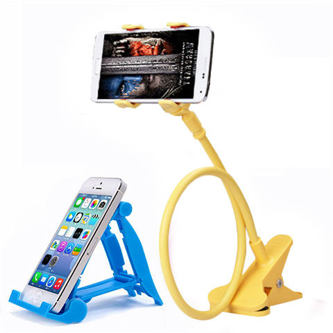 Gooseneck Cell Phone Holder360 Degree Rotation Lazy Phone Stand Tablet Bracket Flexible Long Arm Gooseneck Mobile Phone Holder