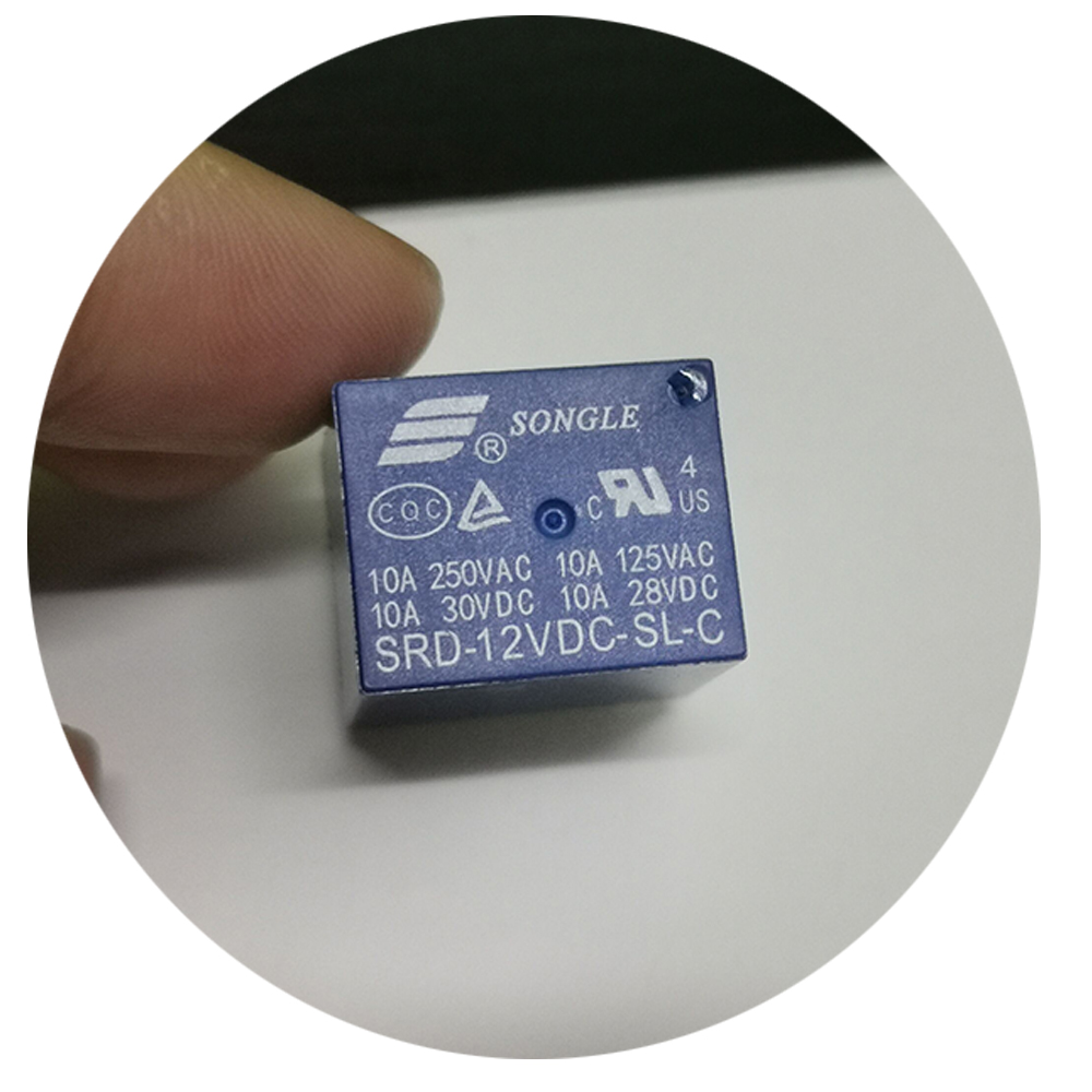 INKSON Through Hole 12VDC Power Relay SRD-12VDC-SL-C