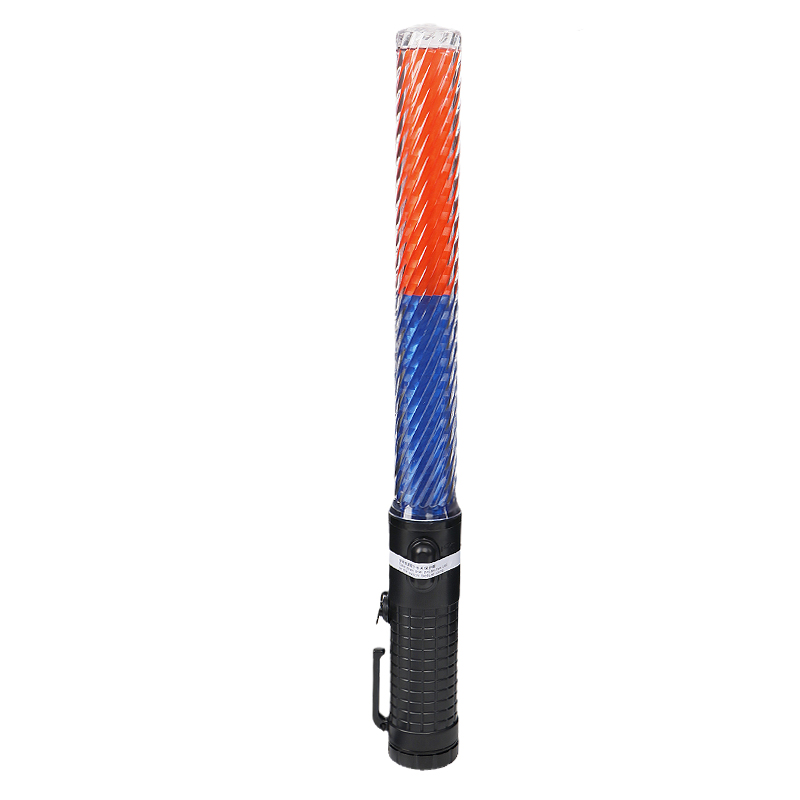 Plastic police security led flashlight led traffic light in rechargeable the baton of the traffic baton controller