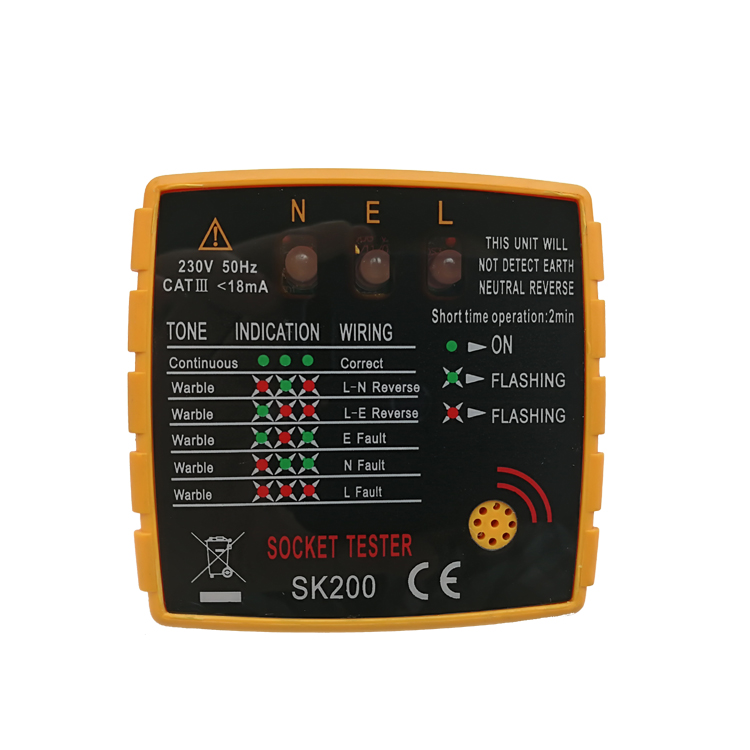 Усовершенствованный тестер электрической цепи розетки RCD