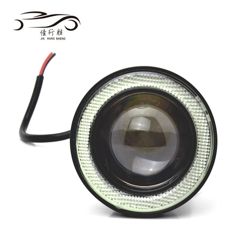 Автозапчасти, светодиодная лампа COB LED 12 В, противотуманные фары Angel Eyes, COB чипы, противотуманные фары, фары дальнего света 2,5 дюйма/3 дюйма/3,5 дюйма