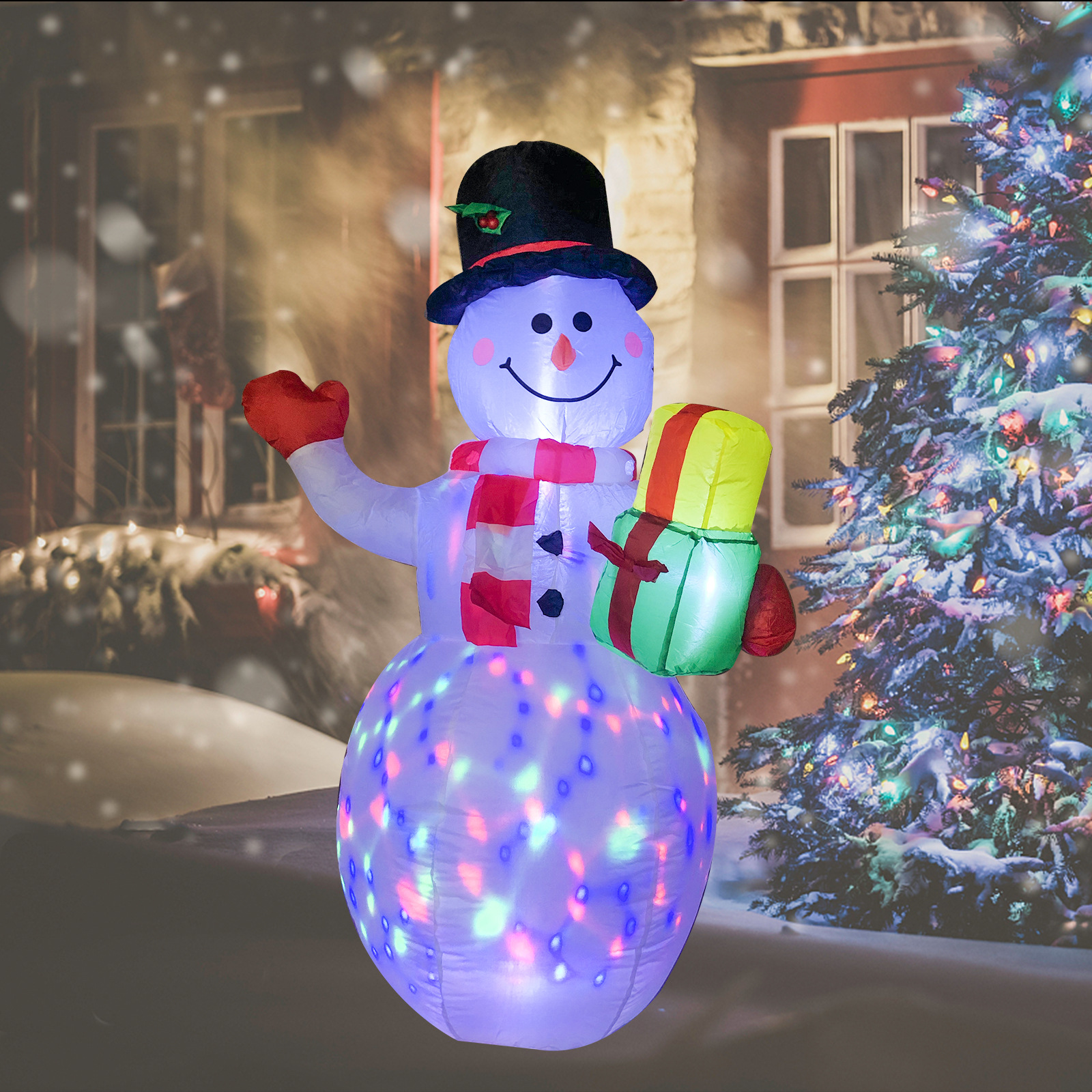 Customize christmas inflatable snowman outdoor yard decor christmas inflatable snowman ball