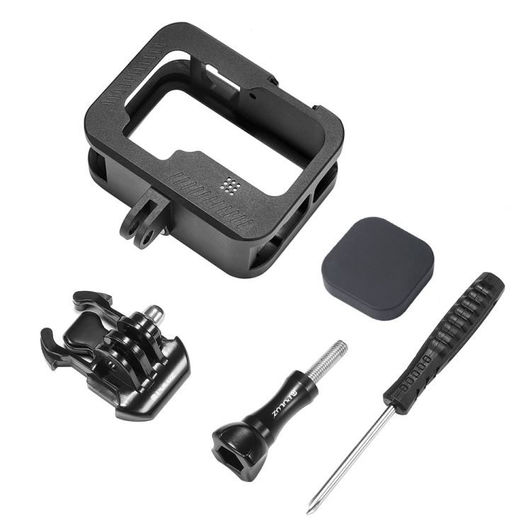 Оптовая продажа PULUZ для GoPro HERO9 черная металлическая рамка для крепления защитный чехол с пряжкой основное крепление и винт