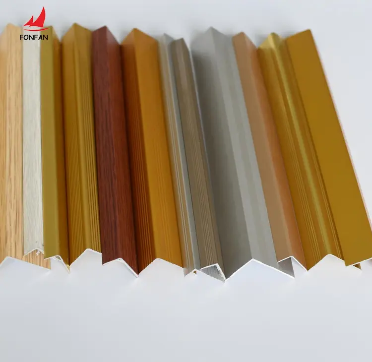 Customized Stair Nosing Edge L Shape Aluminum Floor Decorative Edging Strip Tile Corners Rim