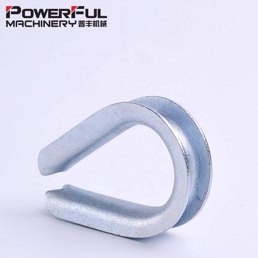 Hot Dip Galvanized or Zinc Plated DIN6899B Standard European Type Wire Rope Thimble with IOS 9001 Certificate