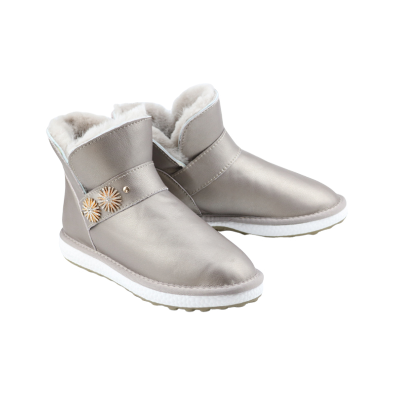 women winter real leather snow boots warm fashion no-slip Ankle boots