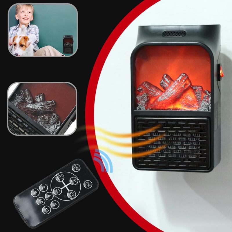 900W подогреватель воздуха с пультом дистанционного управления PTC керамический нагревательный радиатор бытовой мини Электрический настенный подогреватель пламени