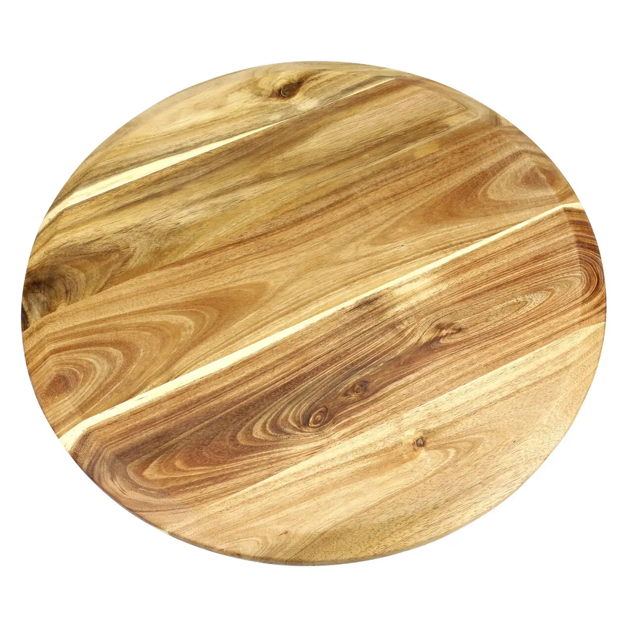 Wholesale High Quality Round Normal Acacia Wood Lazy Susan Turntable Kitchen