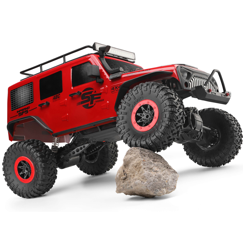 Wltoys 104311 двойной мост джип 1/10 2,4 г матовый Рок Гусеничный 4WD грузовик автомобиль 1/10 RC автомобиль