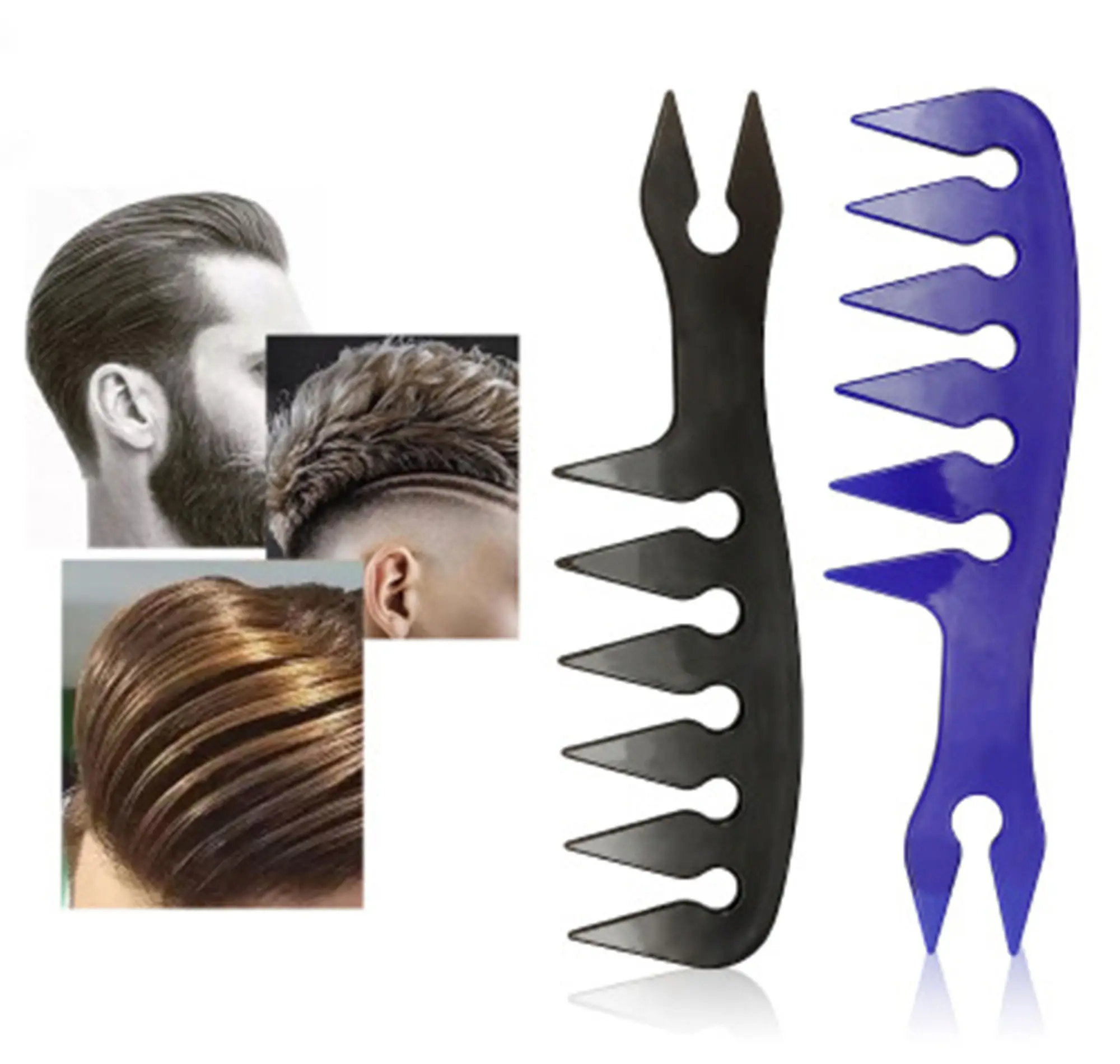 New Design Customized Hair Styling Texture Comb For Oil Head