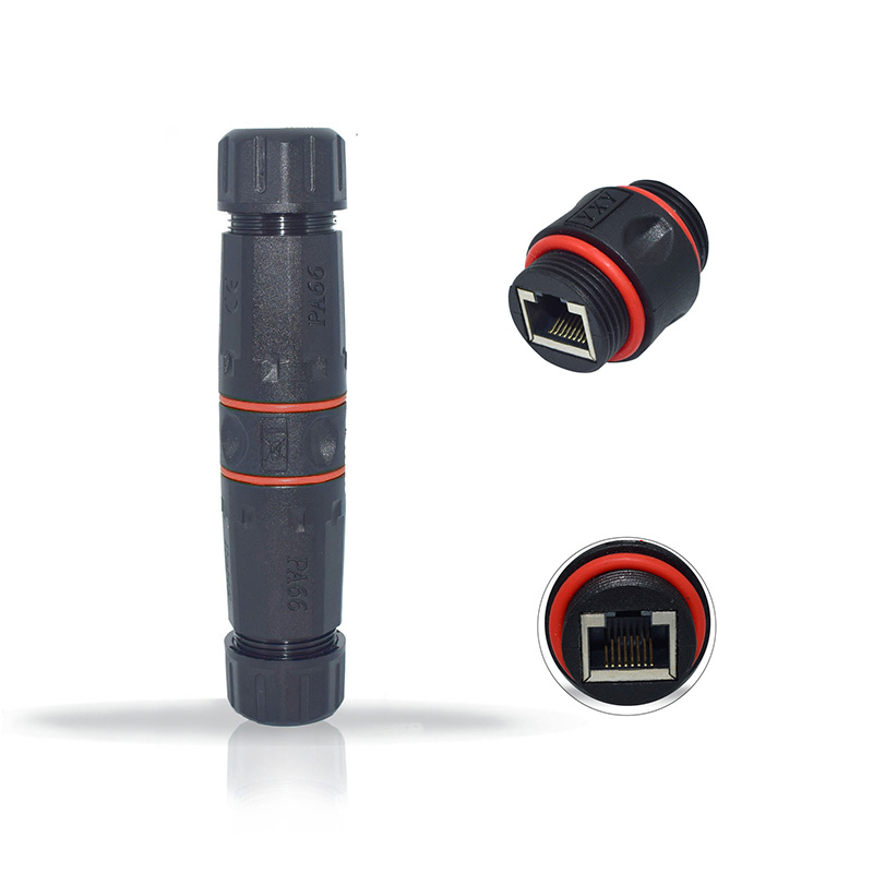 Shielded Network Ip67 Rj45 Waterproof Connector Outdoor Ethernet Cat5e Female to Female CN;GUA Motechlink/oem MO-TECH-O-CP-02