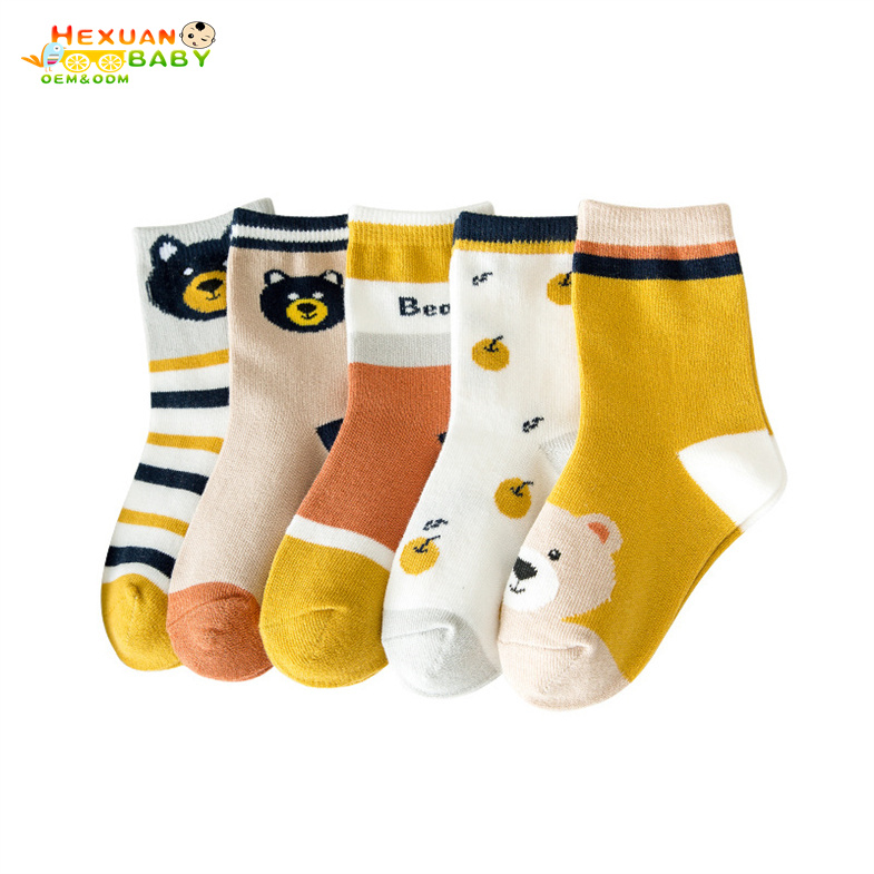 Custom Breathable Soft Cotton Baby Socks Gift Set for boy