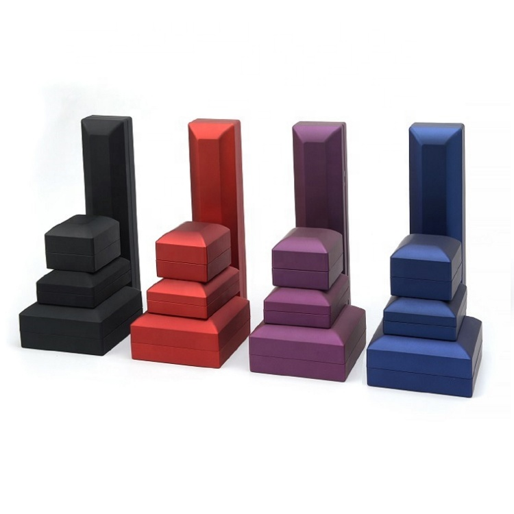 FORTE Hot sale Custom Velvet Jewelry Box wholesale Ring Earring Bracelet Necklace Box Jewellery Packaging With Logo