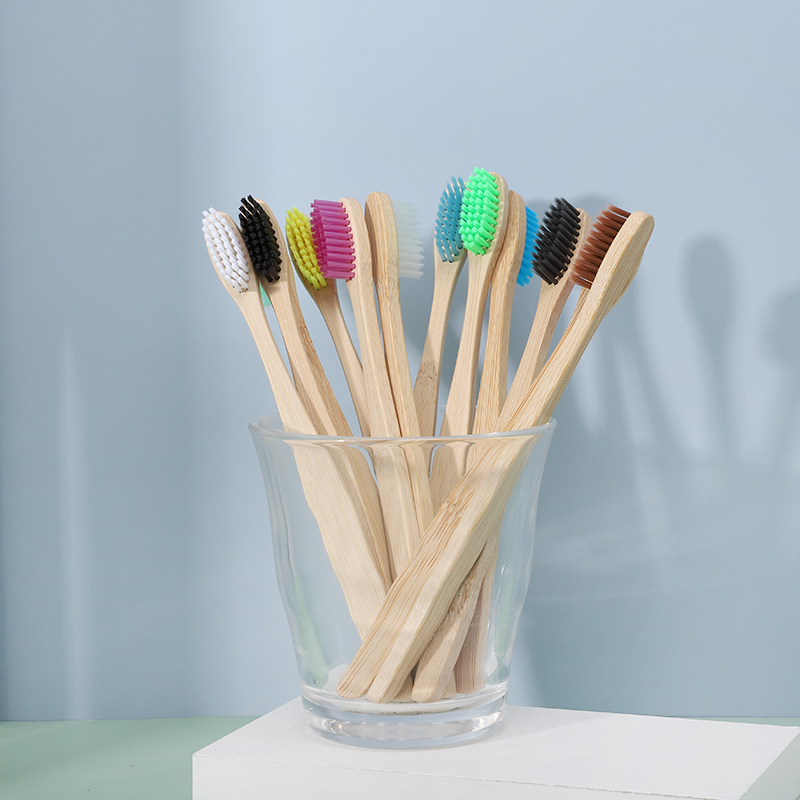 ECO friendly wood tooth brush adult bamboo toothbrush biodegradable