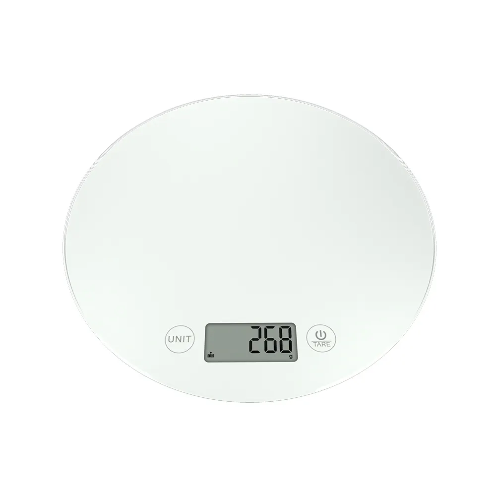 White Black Digital Electronic Weighing Kitchen Food Scale Glass Battery Sales Material Origin Type 2021 Multifunction