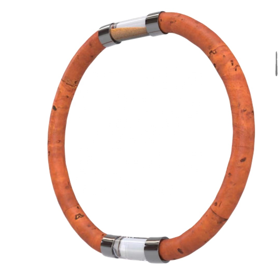 Inspiration Custom Tube Bottle Wish Bracelet Eco-friendly Silicone Leather Capsule Bracelet Sand Rice Container