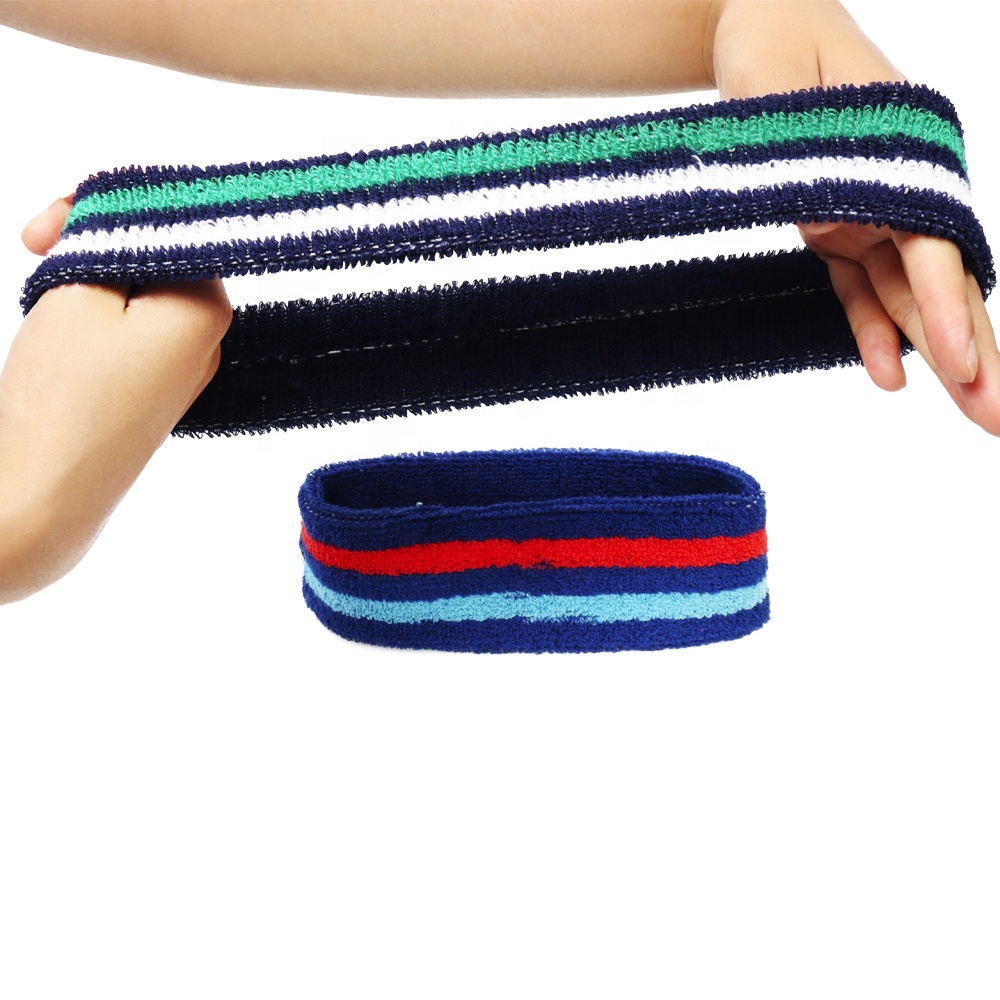 Molinice 22+years supplier supply low price sweat headband custom cotton latex silk elastic compression sports headband
