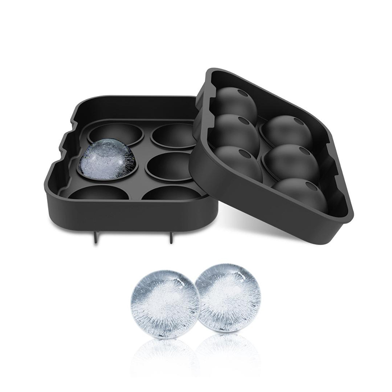 1 Set 6 Spheres Custom Ice Ball Silicone Ice Cube Tray Amazon Hot Selling
