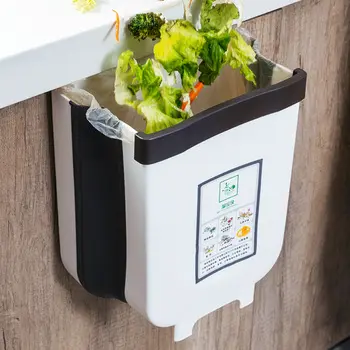 CHIEFHAND Wall-mounted trash can and hanger trash