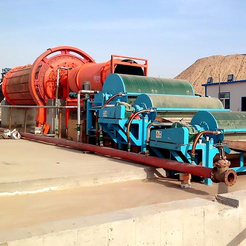 HXJQ 5-50tph complete manganese ore processing plant magnetic separating process stone crusher/ ball mill/ magnetic separator