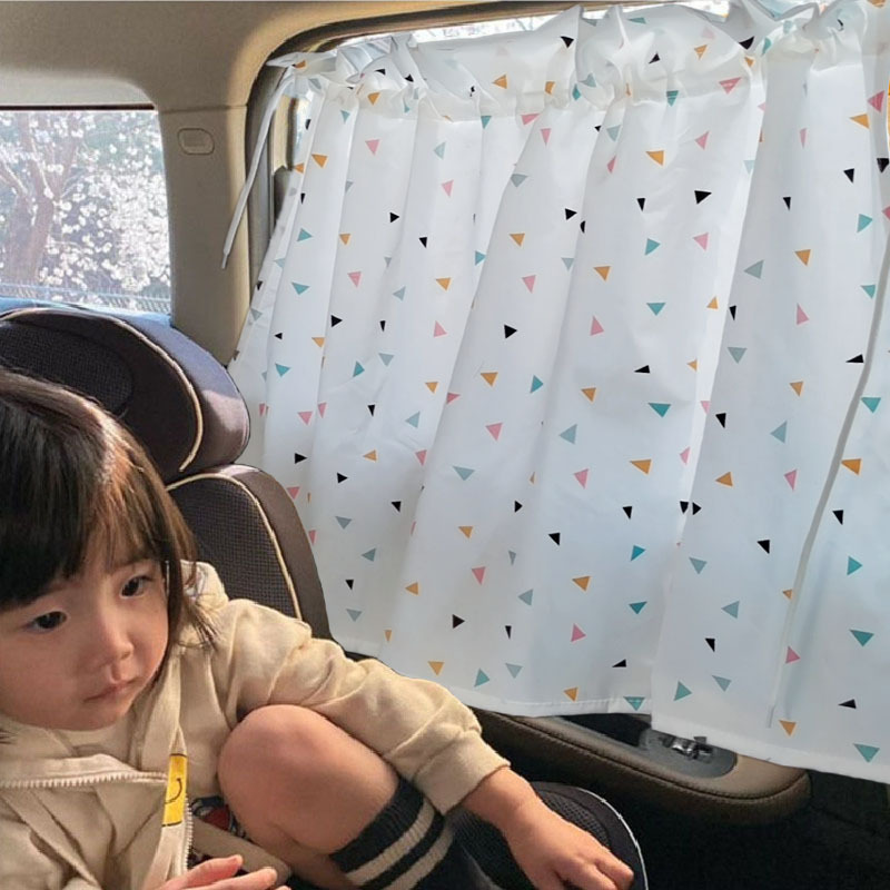 Children Kids Sun UV Protection Lovely Baby Cartoon Car Curtain Side Sunshade Window