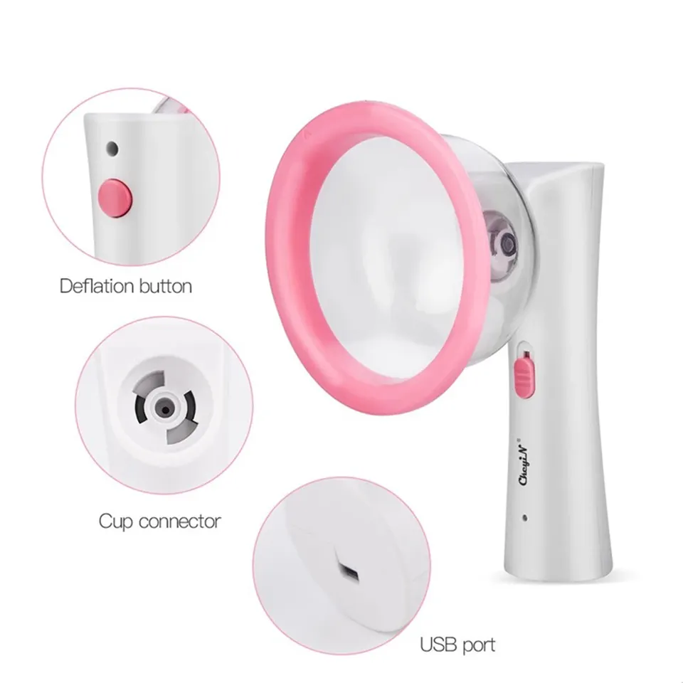 5 Gear Warm Breast Enhancement Machine Enlargement Lifting Massage Enhancer Vacuum Negative Pressure Chest Therapy Massager Bra