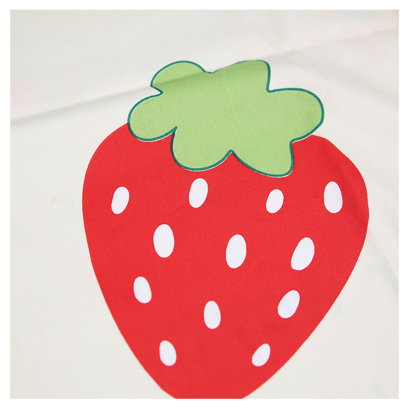 wholesale printed linen baby cotton home choice strawberry bedding fabric
