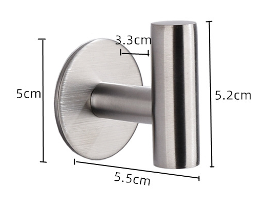 2021 Hot selling 2 Pcs Bathroom Towel Hooks Coat/Robe Clothes Hooks 304 Stainless Steel Wall Hook