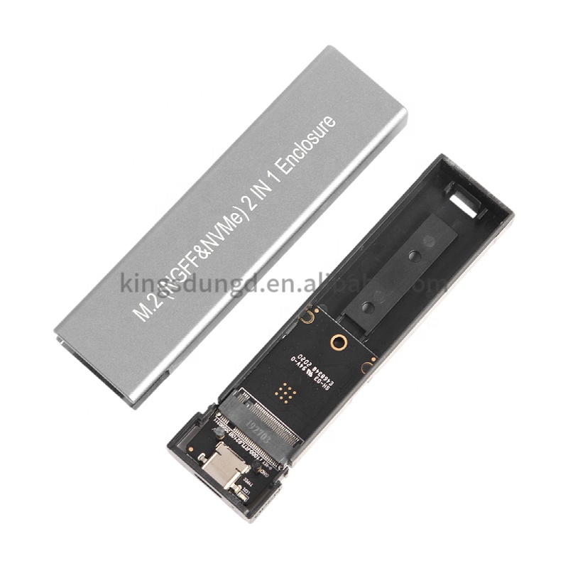 Алюминиевый M.2 NVME и SATA NGFF корпус с двойным протоколом Gen 2 USB 3,1 м. 2 SSD Внешний жесткий диск адаптер HDD UASP NGFF