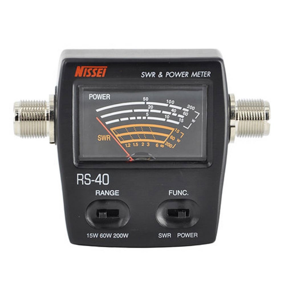 Mariosourcing Nissei Rs-40 200W 140-150Mhz/430-450Mhz Power/Swr Meter For UV-5R MD-380 Walkie Talkie