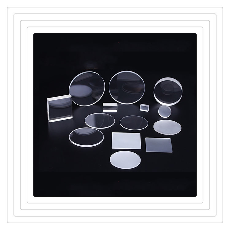 Clear fused circular quartz slices glass plate sheet