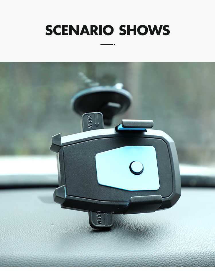 Wholesale Phone Holder For Car Stand Auto Interior Bracket Dashboard Cell mobile Grip Mount Bracket Phone Holder