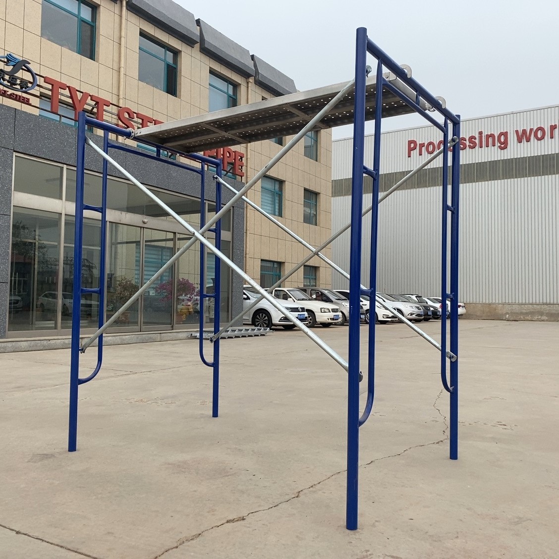 Manufacturer Main Frame And Catwalk Plank Set Factory Steel Frame Scaffolding