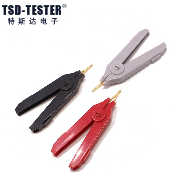 Alligator Kelvin Test Gold Plated Clip Alligator Clip With Spring