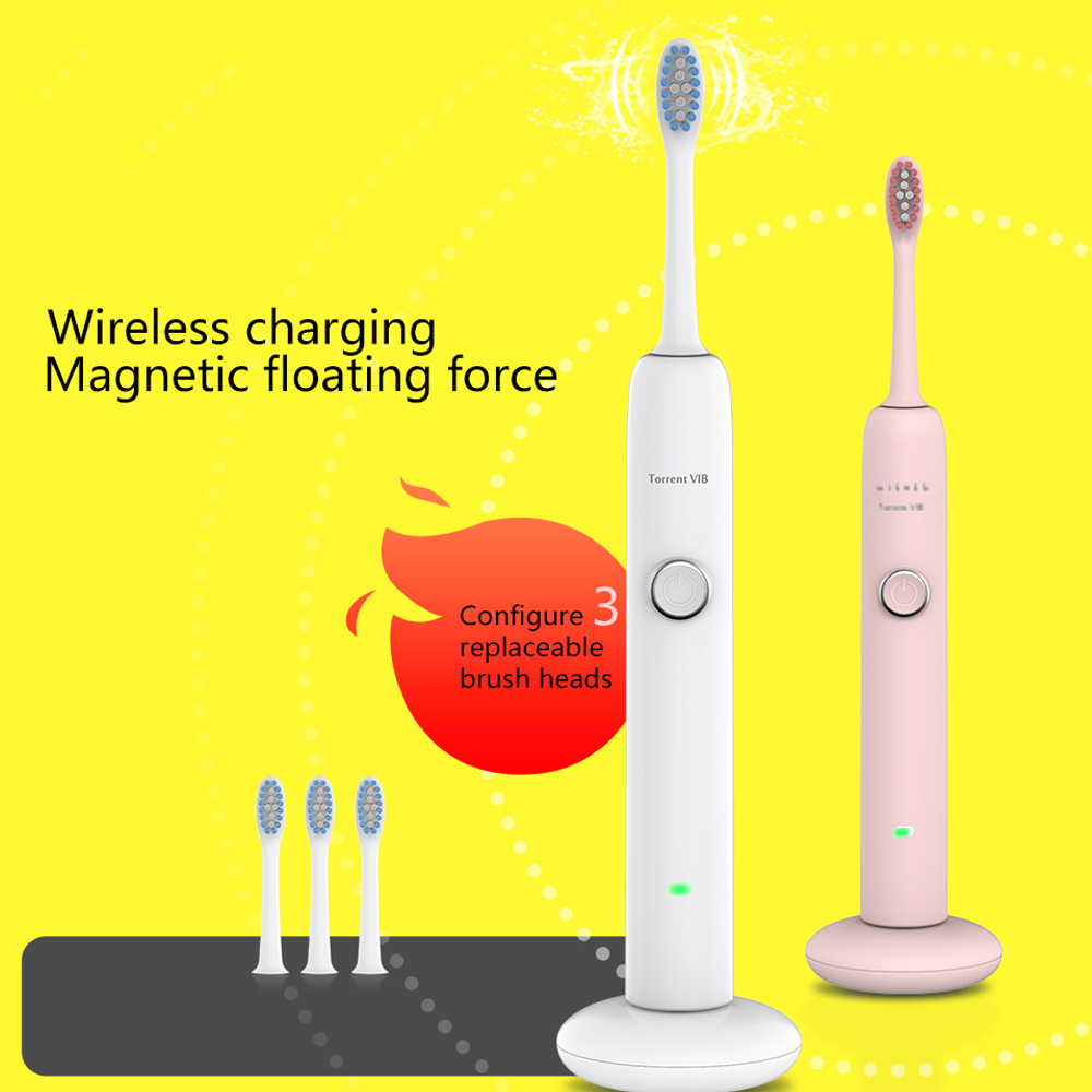 New Smart Home Use Adult Teeth Whitening Electric Toothbrush Waterproof IPX7 Rechargeable Tooth Brush