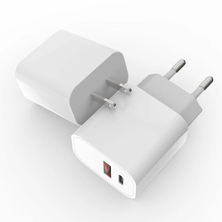Настенное быстрое зарядное устройство с двумя портами типа C и USB